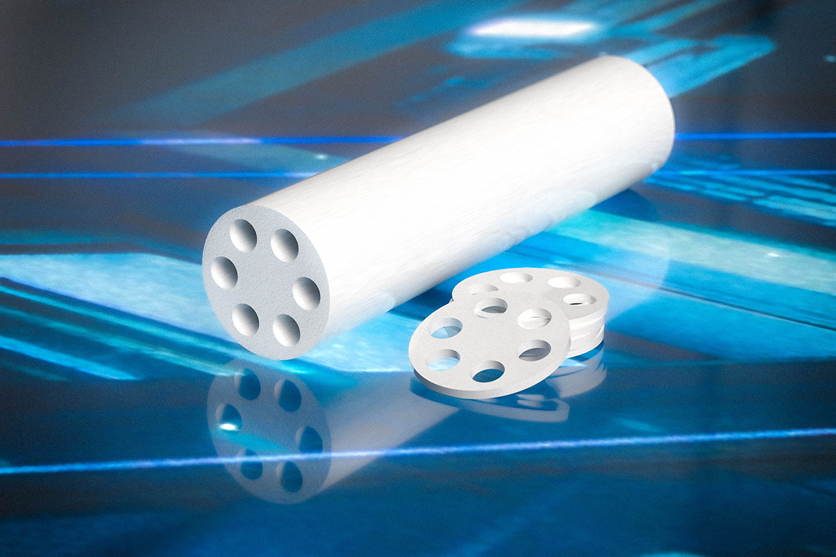 6-Hole Microporous Ceramic